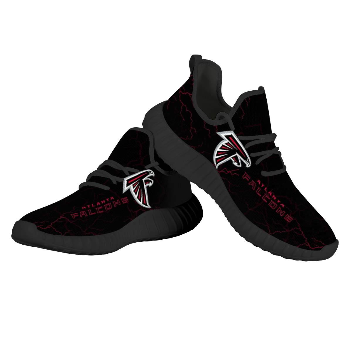 Women's NFL Atlanta Falcons Mesh Knit Sneakers/Shoes 002